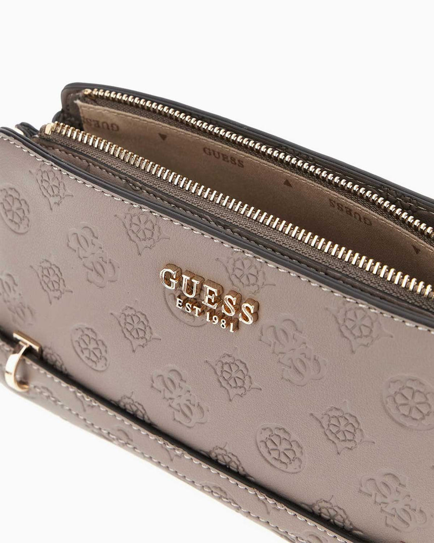 Guess Zarela Zincir Detaylı Çapraz Askılı Çanta Dark Oak