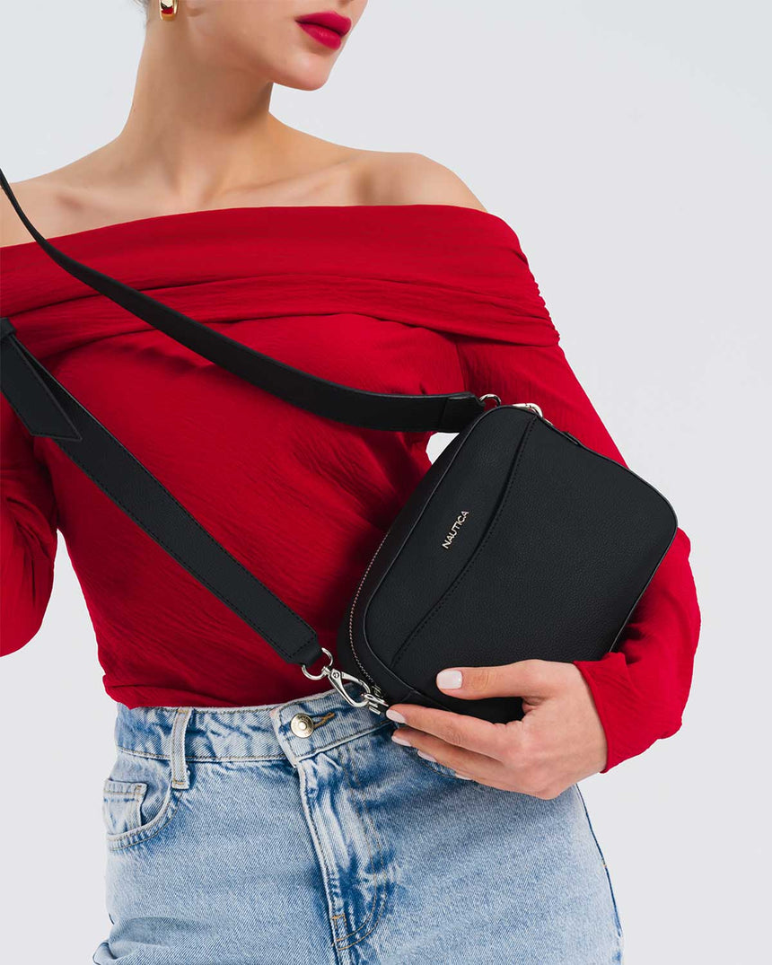 Nautica Ladies Ayarlanabilir Çapraz Askılı Çanta Siyah