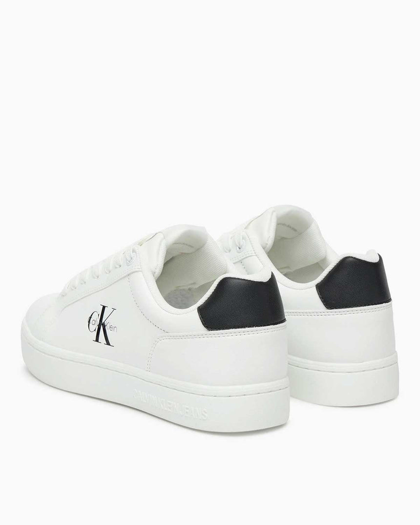 Calvin Klein Rome Klasik Çubuk Taban Kadın Mono Logo Kadın Sneaker Bright White/Black