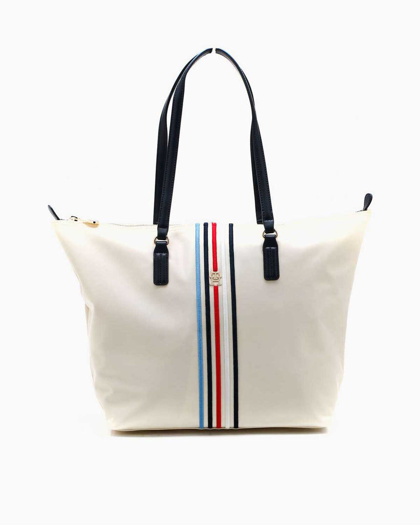 Tommy Hilfiger Poppy Tote Omuz Çantası Beige