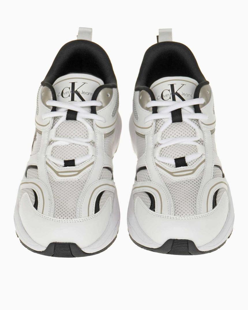 Calvin Klein Jeans Retro Tennis Mesh Sneaker Bright White/Black