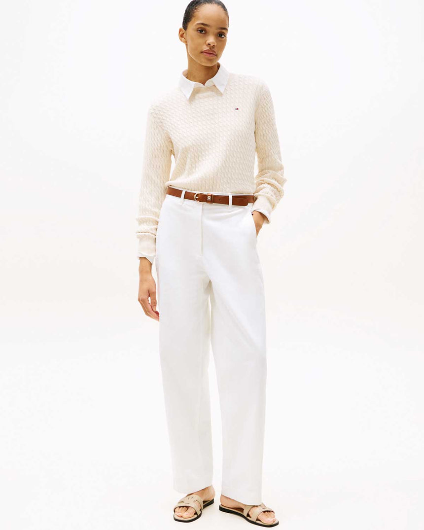 Tommy Hilfiger Logo Strap Mule Flat Sandalet Misty Blush