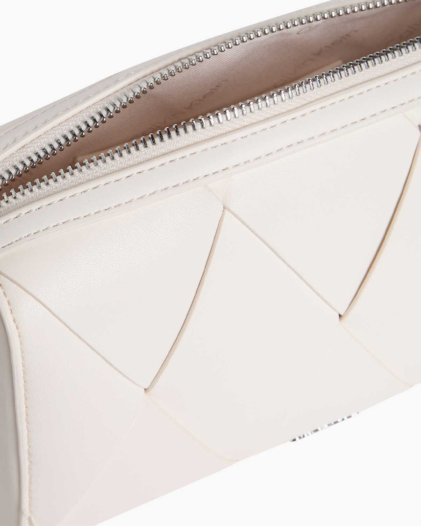 Calvin Klein Woven Logolu Camera Bag Chalk