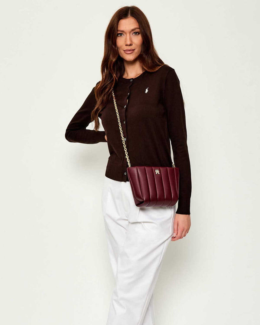 Tommy Hilfiger Grace Mini Kadın Çapraz Askılı Çanta Deep Rouge