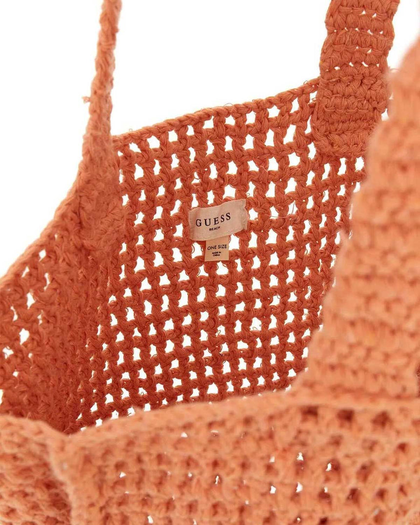 Guess Shopping Accessories Plaj Omuz Çantası Peach Brulee