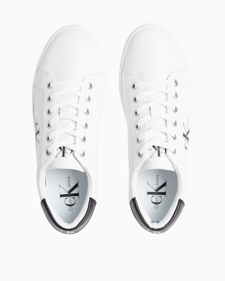 Calvin Klein Classic Cupsole Lace-Up Erkek Sneaker Bright White