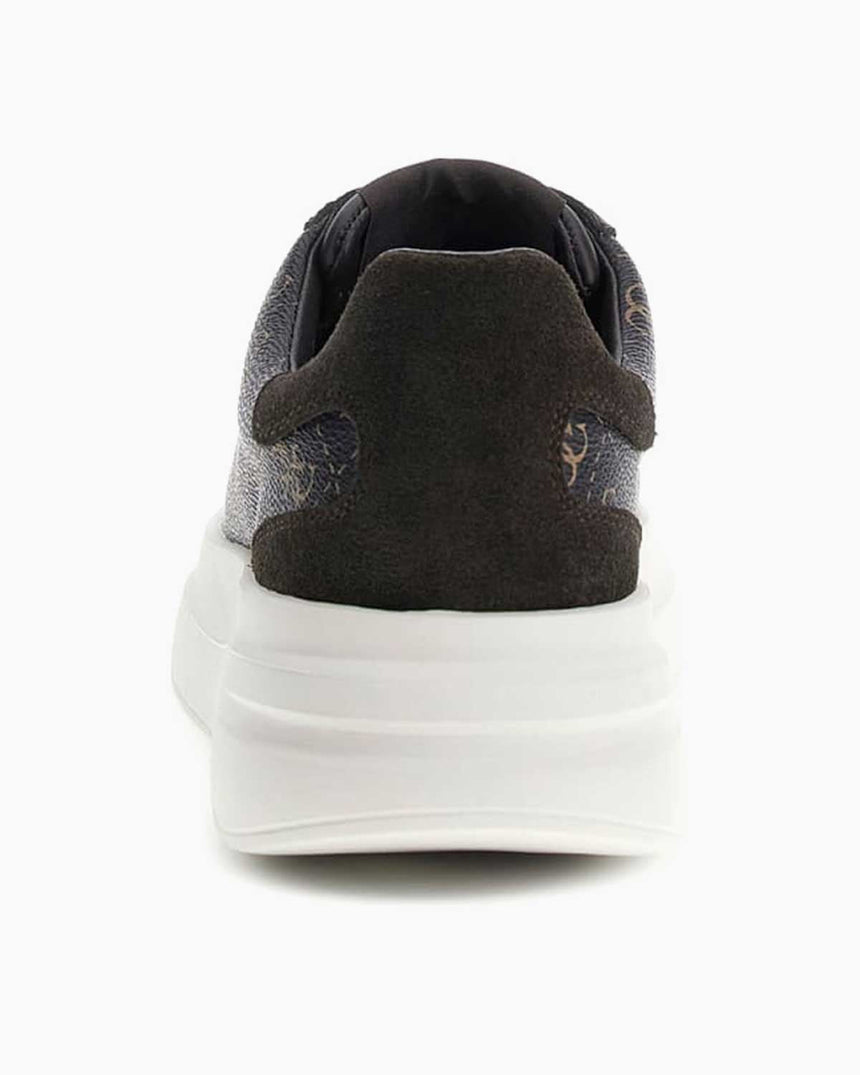Guess Elba Monogram Baskılı Sneaker Brown Ocra
