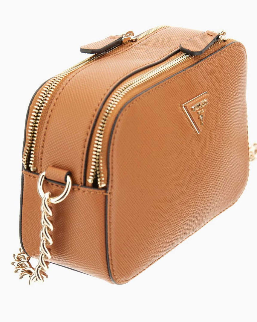 Guess Bramina Noella II Kadın Çapraz Askılı Kamera Çantası Light Cognac