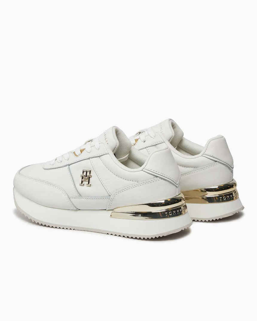Tommy Hilfiger Elevated Feminine Runner Sneakers Ecru