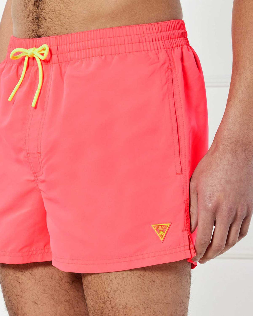 Guess Swimtrunk Neon Deniz Şortu Fuxia Fluo