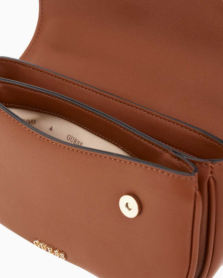 Guess Access Dea Mini Kadın Omuz Çantası Cognac