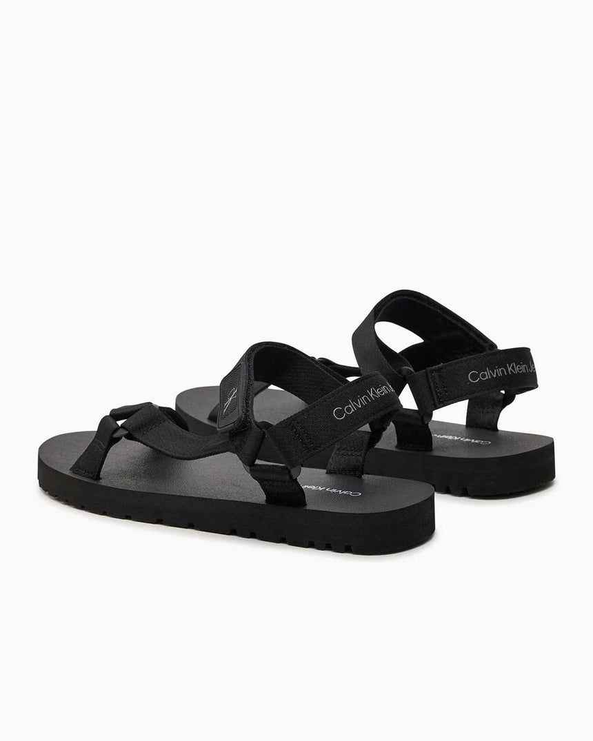 Calvin Klein Velcro Flat Sandalet Triple Black