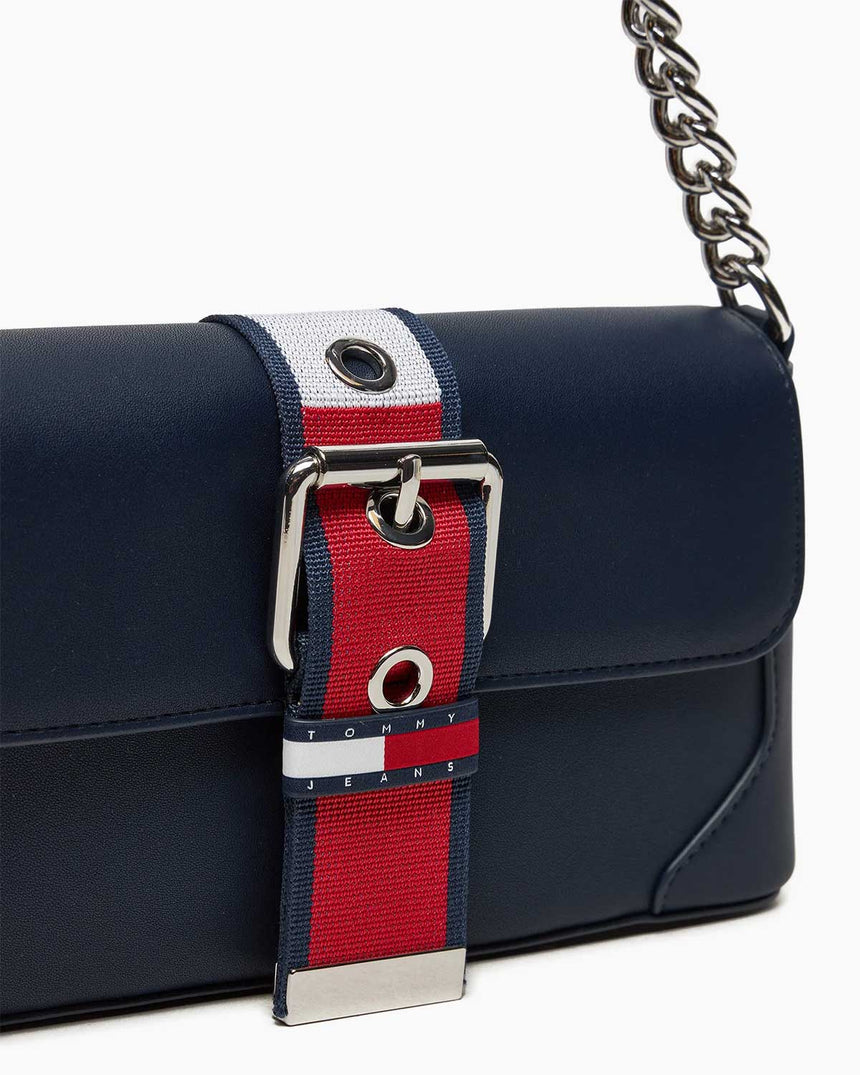 Tommy Hilfiger Idol Shoulder Tokalı Omuz Çantası Dark Night Navy