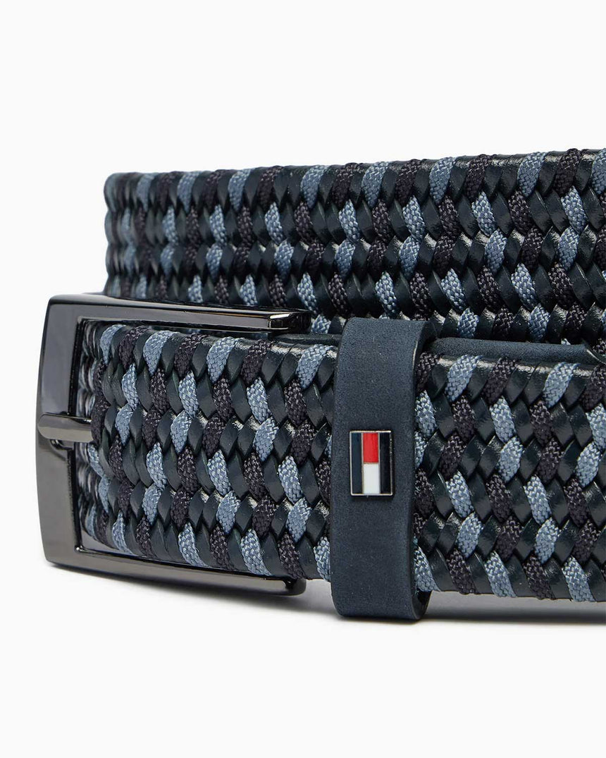 Tommy Hilfiger Elastic Fixed Belt Kemer Space Blue