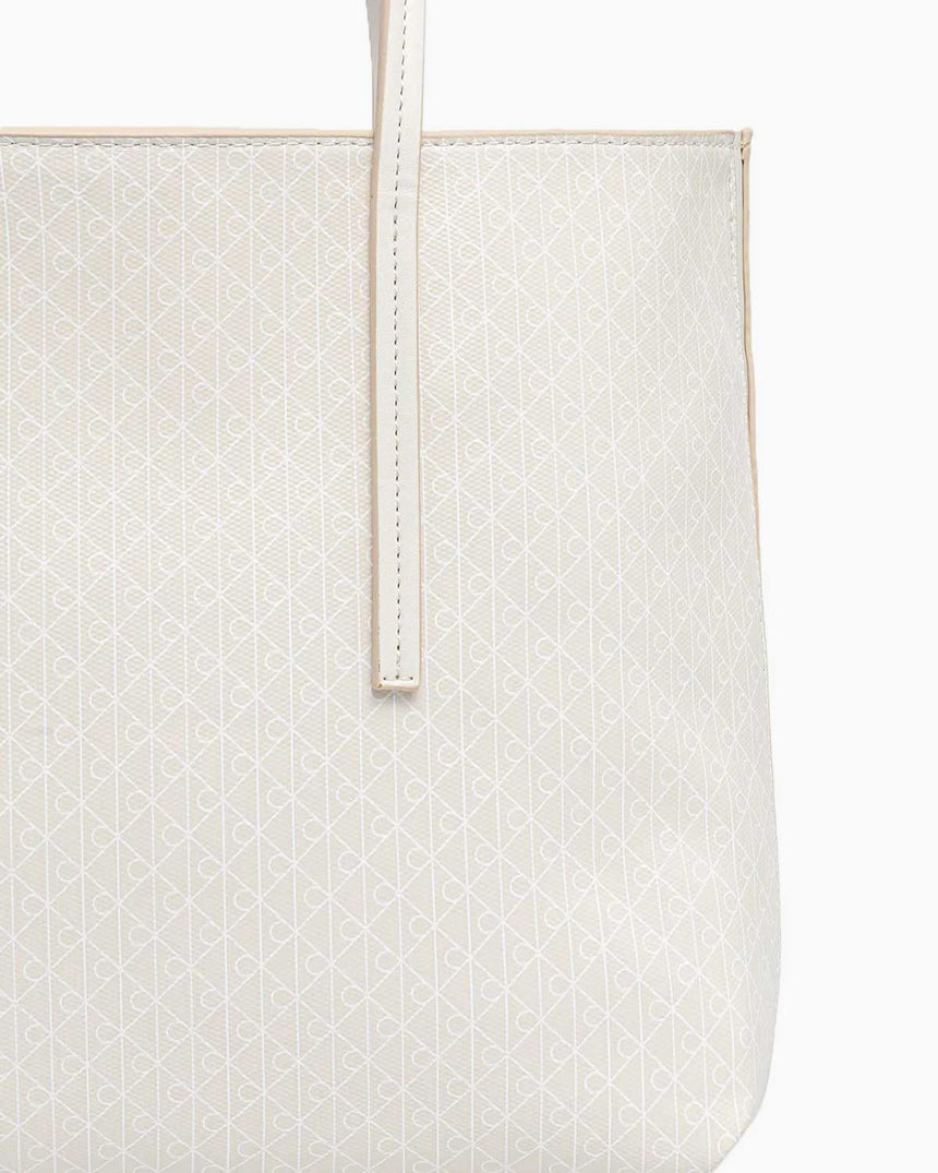 Calvin Klein Logo Kaplamalı Kadın Küçük El Çantası LILY WHITE AOP