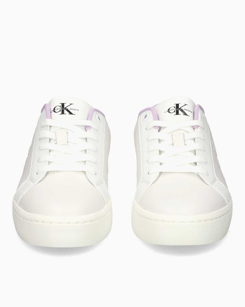 Calvin Klein Jeans Classic Cupsole Low Top Sneakers Bright White/Pastel Lilac