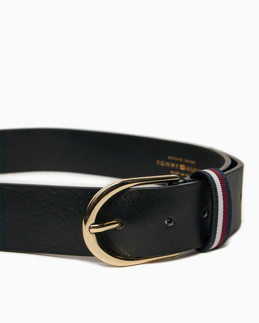 Tommy Hilfiger Corp Casual Fixed Belt Kemer Black