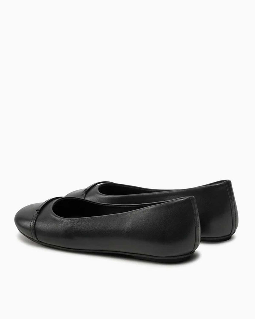 Calvin Klein Ballerina W/ Bar Lth Kadın Ayakkabı Black