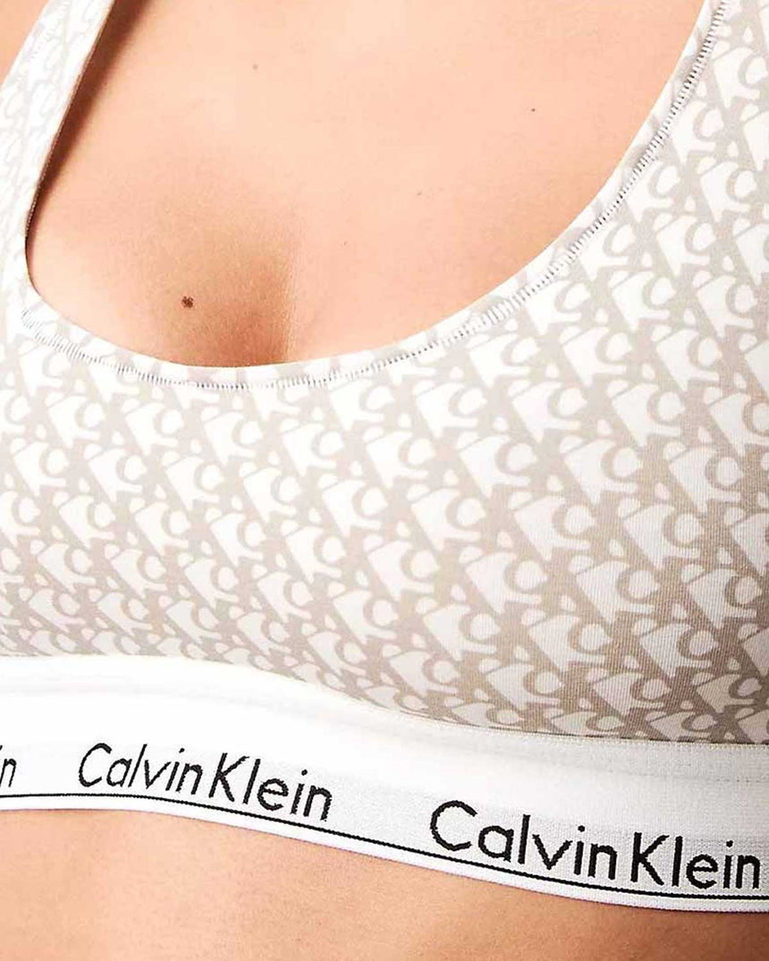 Calvin Klein Triangle Bras Kadın Bralet Plush Monogram