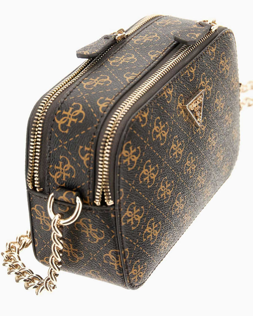 Guess Cruise Noelle II Kadın Çapraz Askılı Kamera Çantası Brown Logo