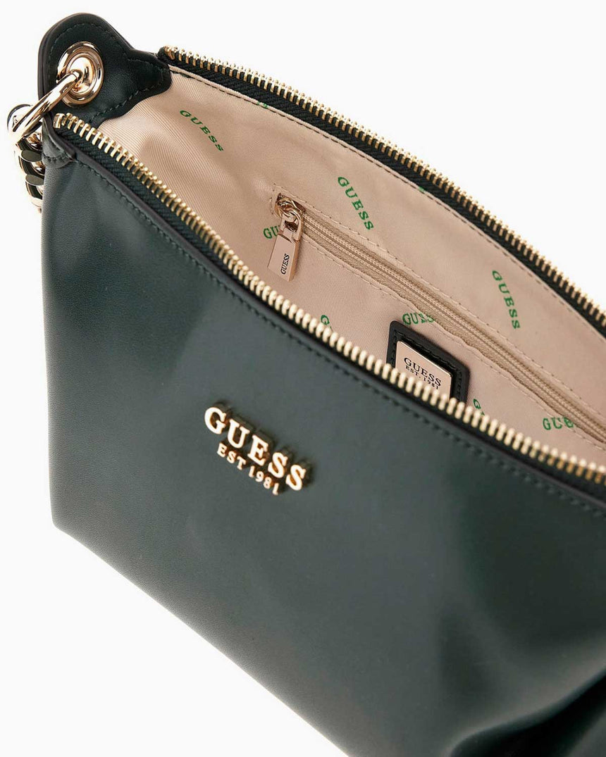 Guess Eco Evaine Zincir Detaylı Omuz Çantası Forest