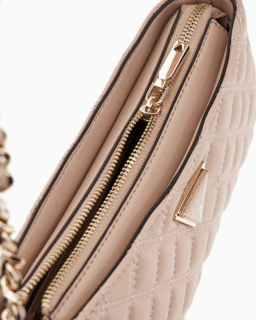 Guess Giully Top Zip Logolu Omuz Çantası Londons Burning Wash