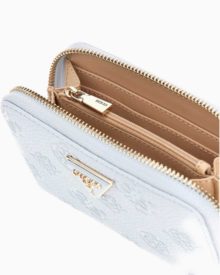 Guess Cresidia Slg Medium Zip Around Cüzdan Powder Blue