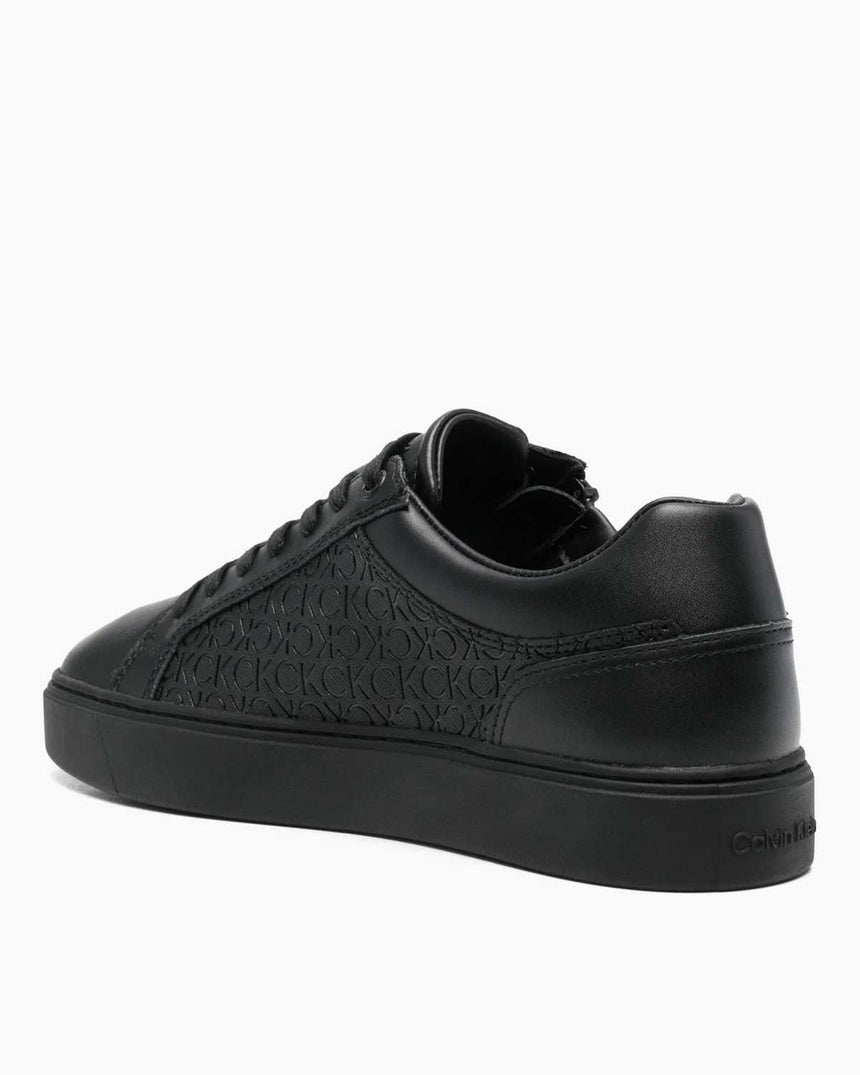 Calvin Klein Low Top Lace Up W/ Zip Mono Erkek Sneaker Triple Black
