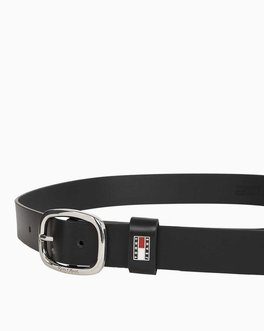 Tommy Hilfiger Tjm Oval Fixed Kemer Black