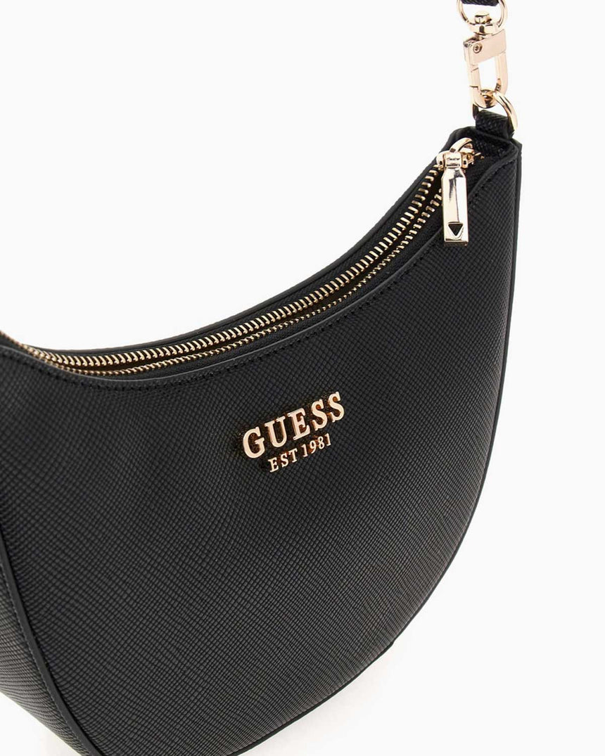 Guess Fedana Mini Top Logolu Omuz Çantası Black