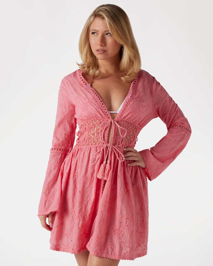 Guess Logolu Kimono Paisley Emb.Coral