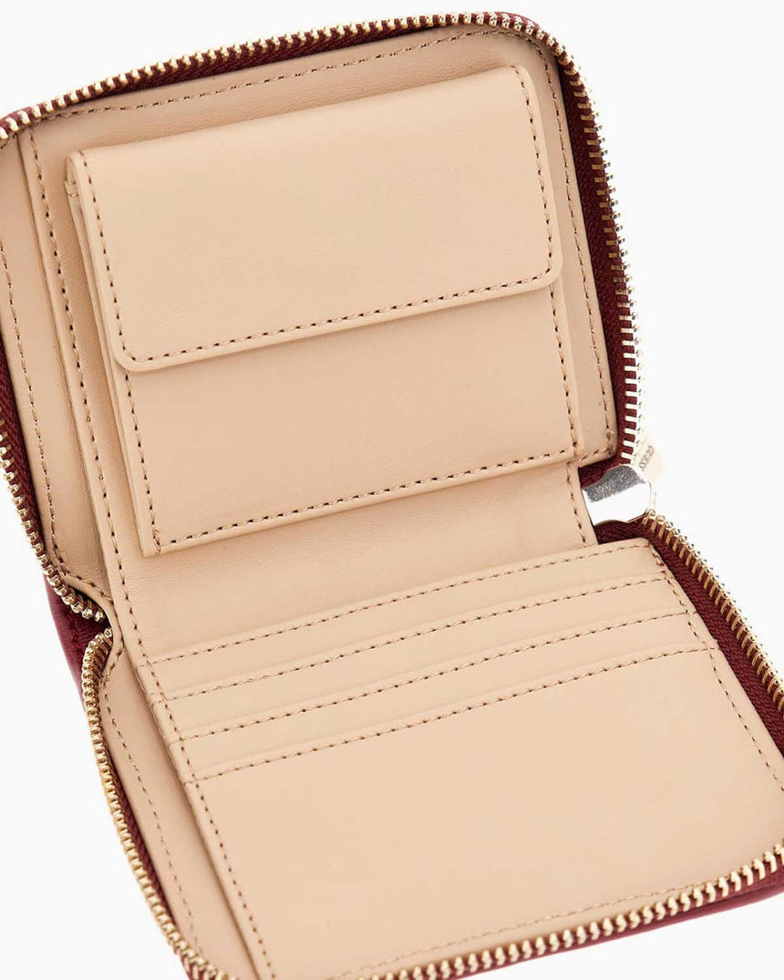 Guess Valla Fermuarlı Küçük Boy Kadın Cüzdan Red