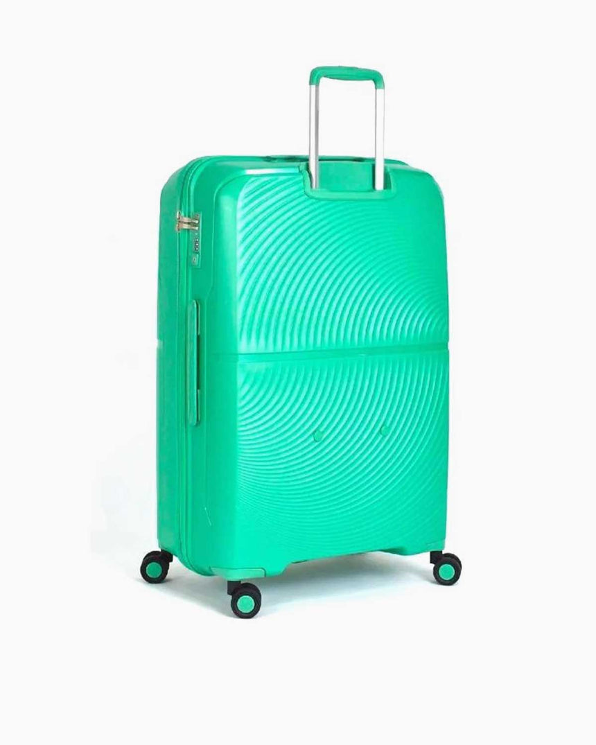 Benetton Trolley Logolu Kabin Boy Valiz Yeşil