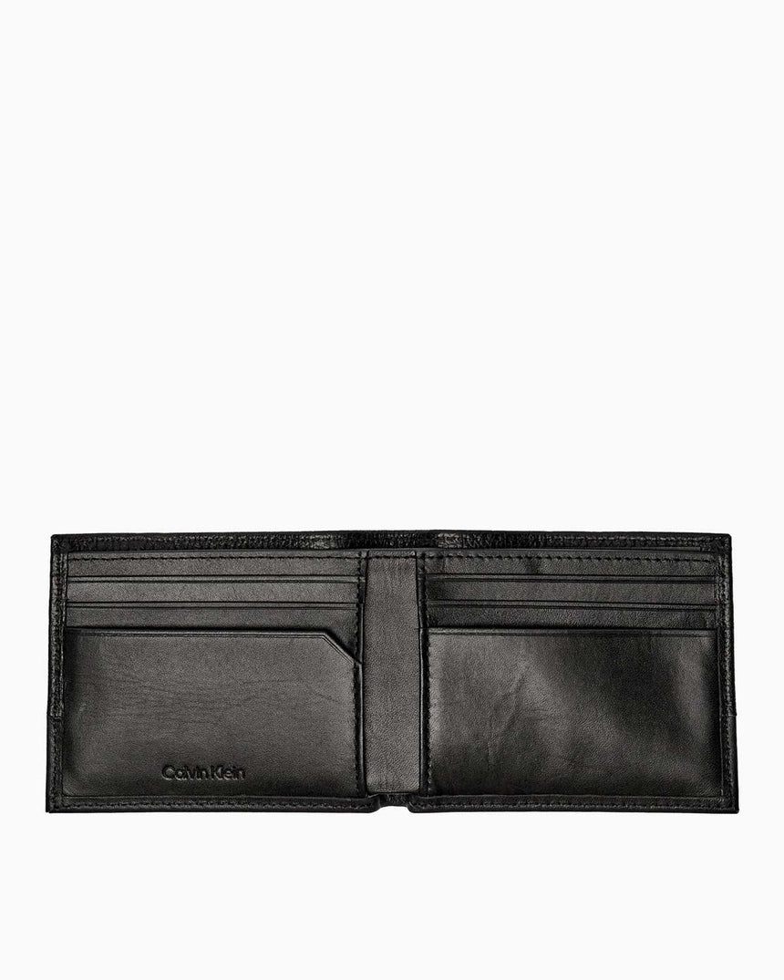 Calvin Klein Subtle Bifold Wallet Cüzdan Ck Black Pebble And Smooth