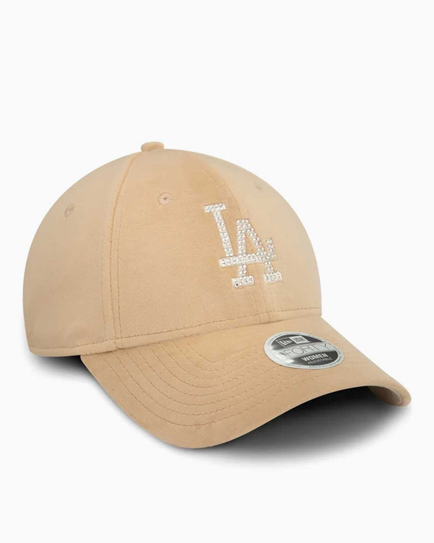 New Era LA Velour Diamente 940 Fort Şapka Açık Bej