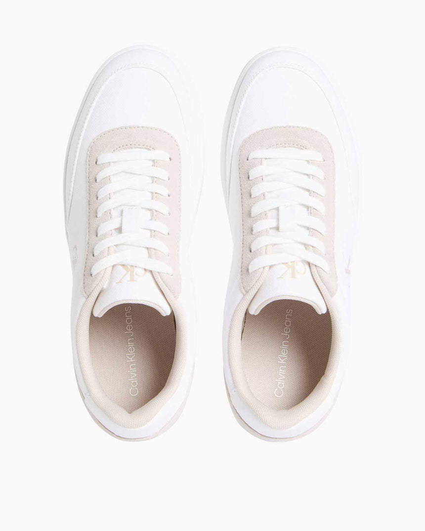 Calvin Klein Classic Cupsole Canvas Ayakkabı Bright White/Eggshell