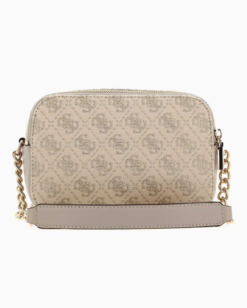 Guess Monogram Desenli Çapraz Askılı Çanta Dove Logo