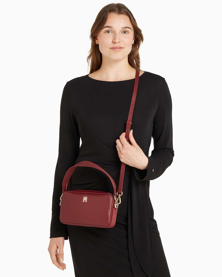 Tommy Hilfiger Distinct Handbags Çapraz Askılı Çanta Raspberry Truffle