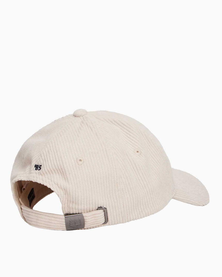 Tommy Hilfiger 6 Panelli Şerit Desenli Erkek Şapka Classic Beige