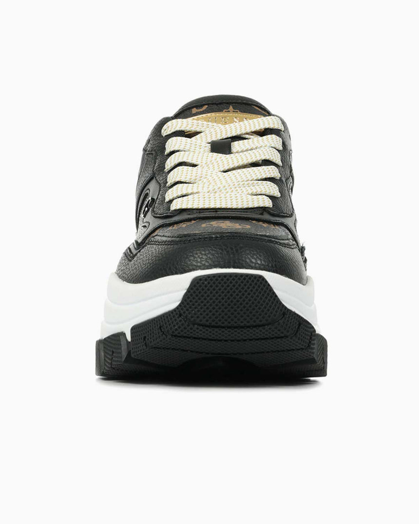 Guess Logolu Kalın Tabanlı Sneaker Black Brown