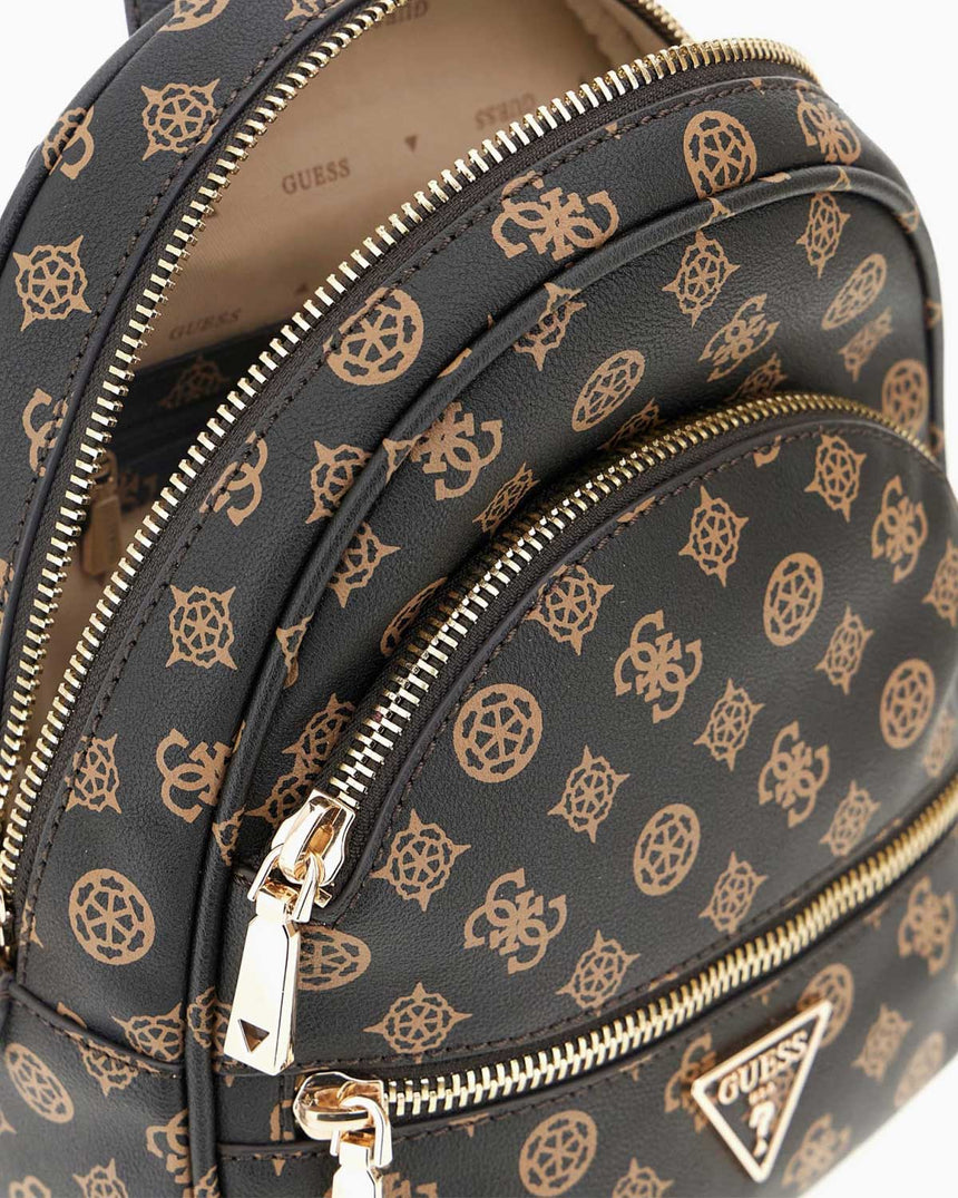 Guess Access Manhattan II Kadın Sırt Çantası Mocha Logo