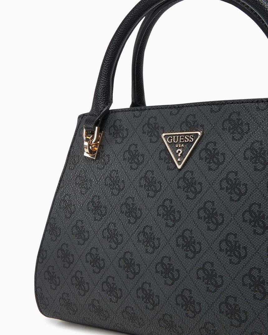 Guess Noelle Girlfriend Aksesuar Detaylı El Çantası Coal Logo