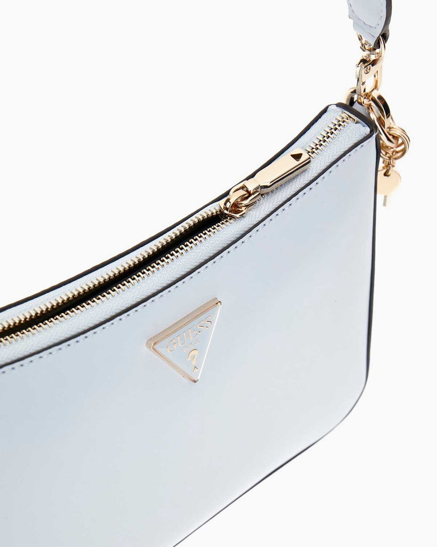 Guess Daryna Top Zip Logolu Omuz Çantası Powder Blue