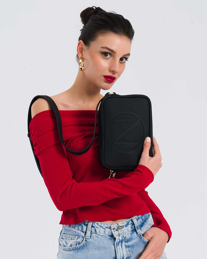 Nautica Çapraz Askılı Çanta Siyah