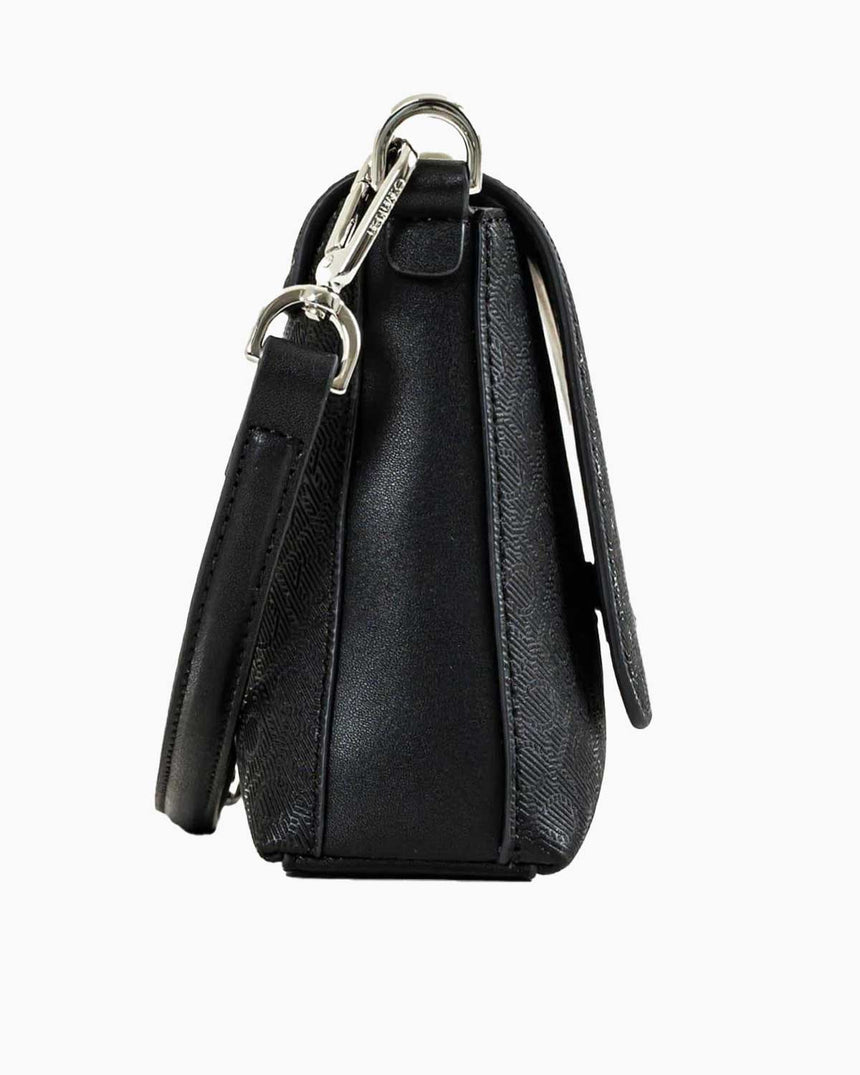 Calvin Klein Must Logolu Çapraz Çift Değiştirilebilir Askılı Kadın Çanta Black