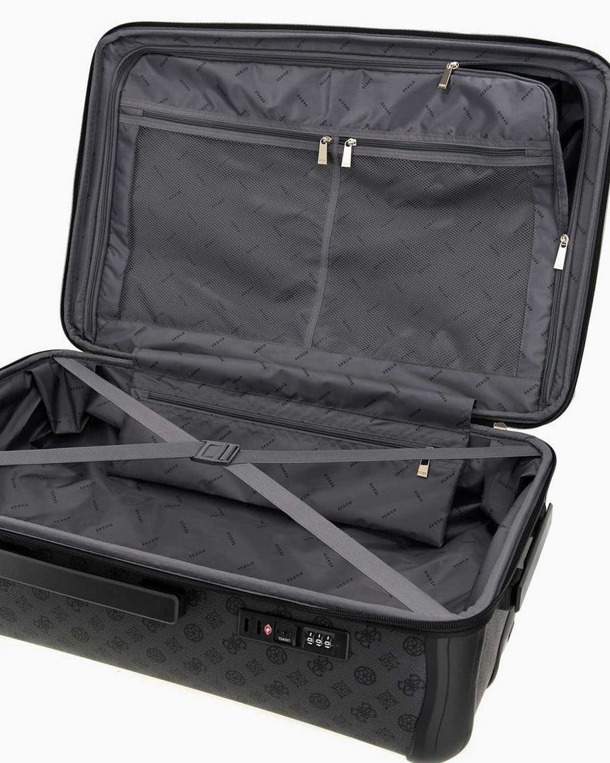 Guess Wilder 28 In 8-Wheeler Büyük Boy Valiz Charcoal