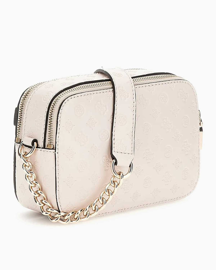 Guess Deesa Logolu Çapraz Askılı Çanta Taupe Logo