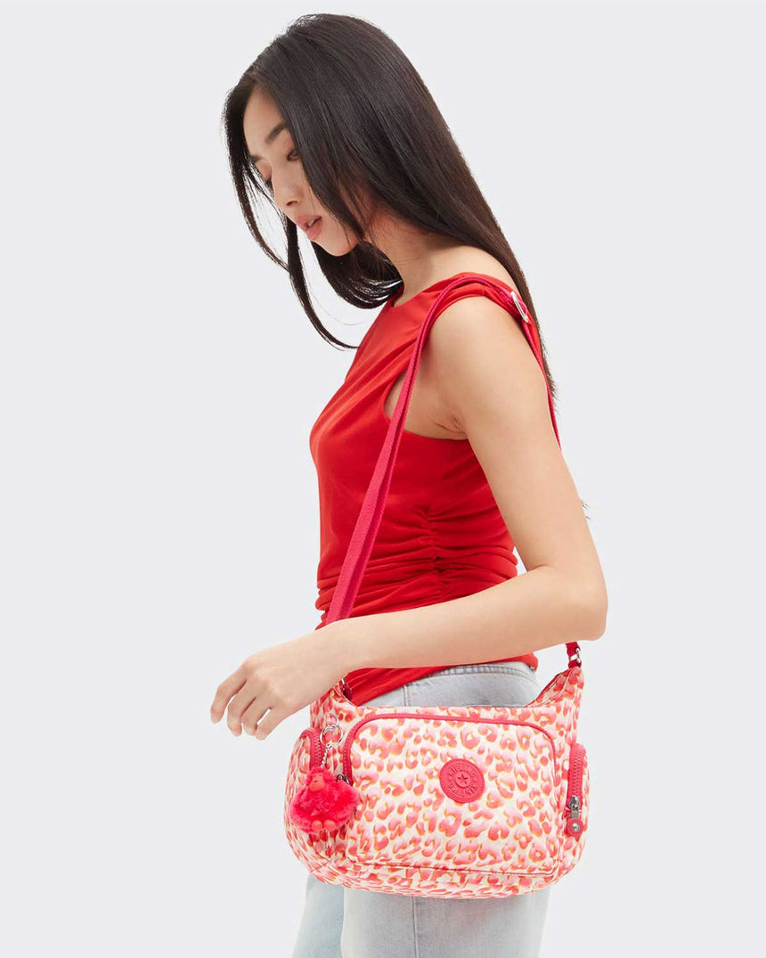 Kipling Gabbie S Basic Omuz Çantası Latin Cheetah