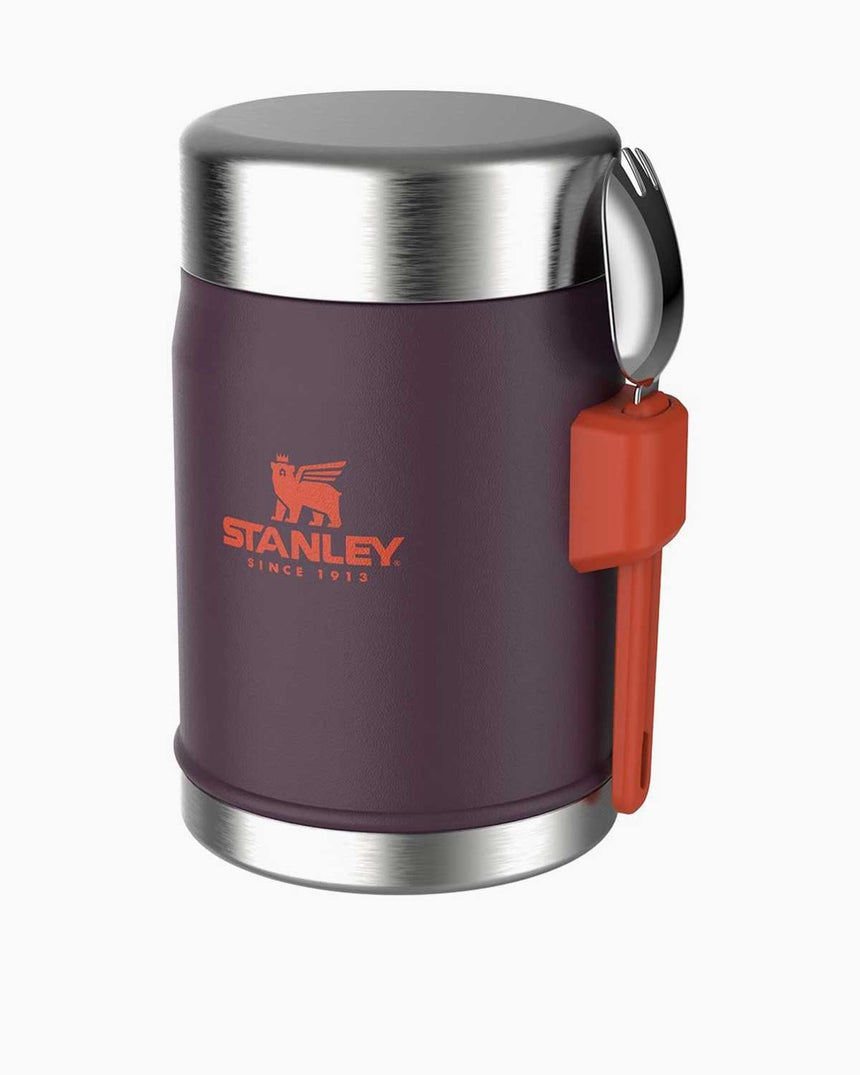 Stanley Efsane Klasik Seri-0.40 Litre Çelik Kaşıklı Yemek Termosu Plum