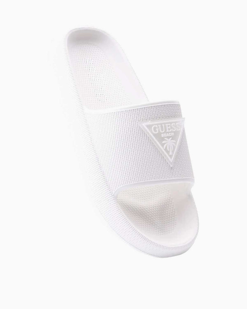 Guess Rubber Slippers Terlik Lait